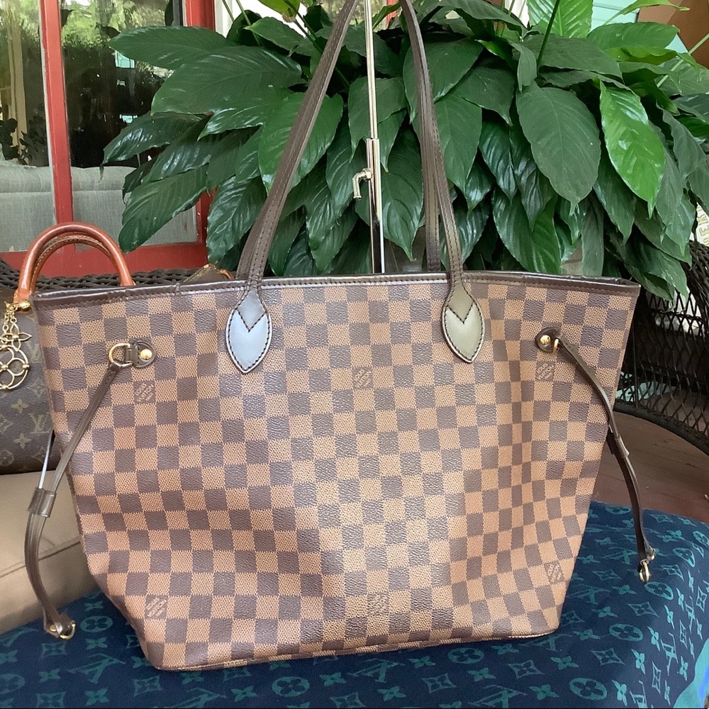 🌸💯Louis Vuitton Damien Ebene  Neverful MM🥰